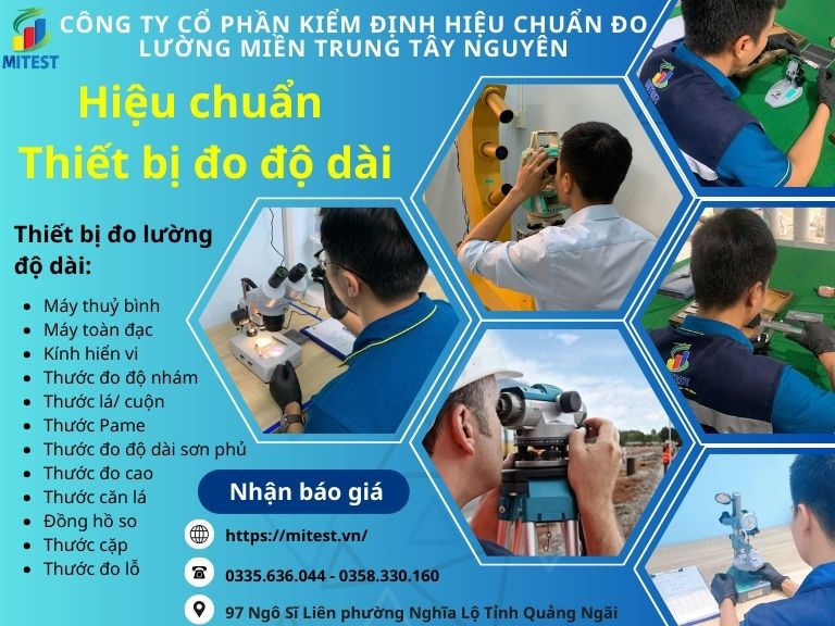 Hiệu chuẩn thiết bị đo lường dộ dài