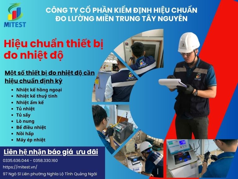 Hiệu chuẩn thiết bị đo lường nhiệt độ