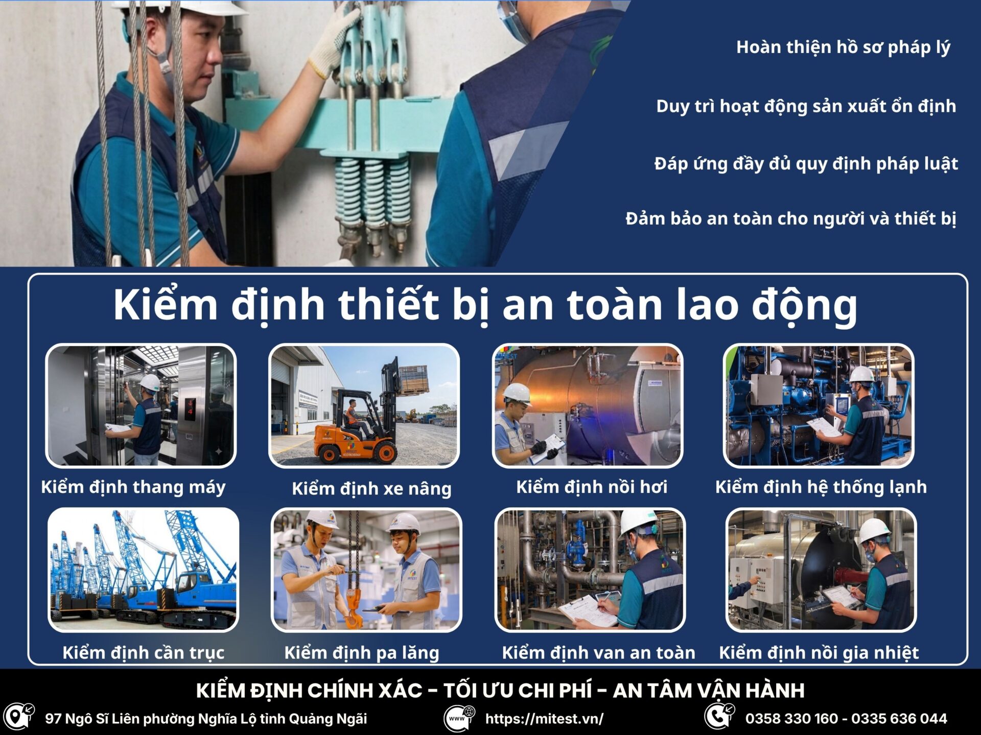 kiểm định thiết bị an toàn lao động