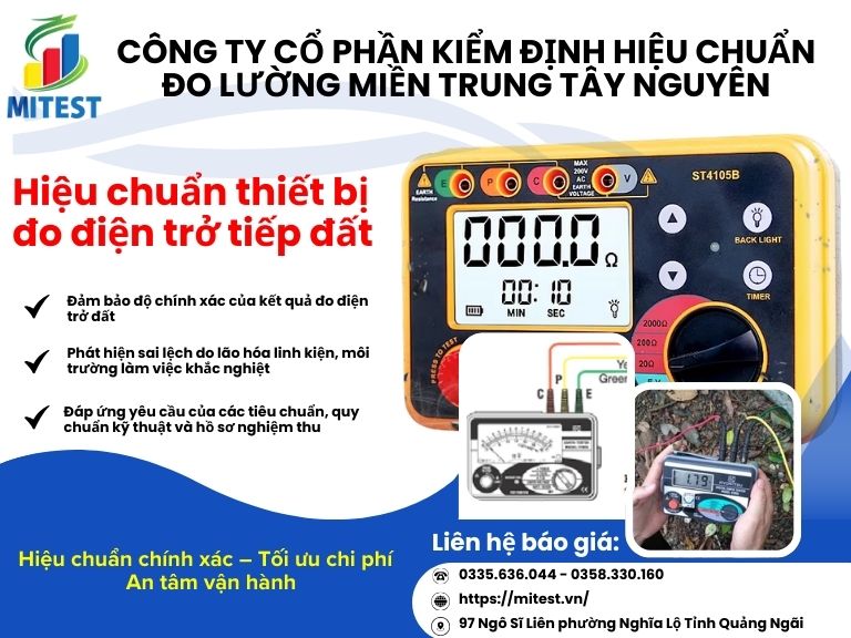 Hiệu chuẩn máy đo điện trở tiếp đất
