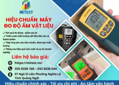 Hiệu chuẩn máy đo độ ẩm vật liệu