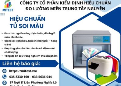 Hiệu chuẩn tủ soi màu vải