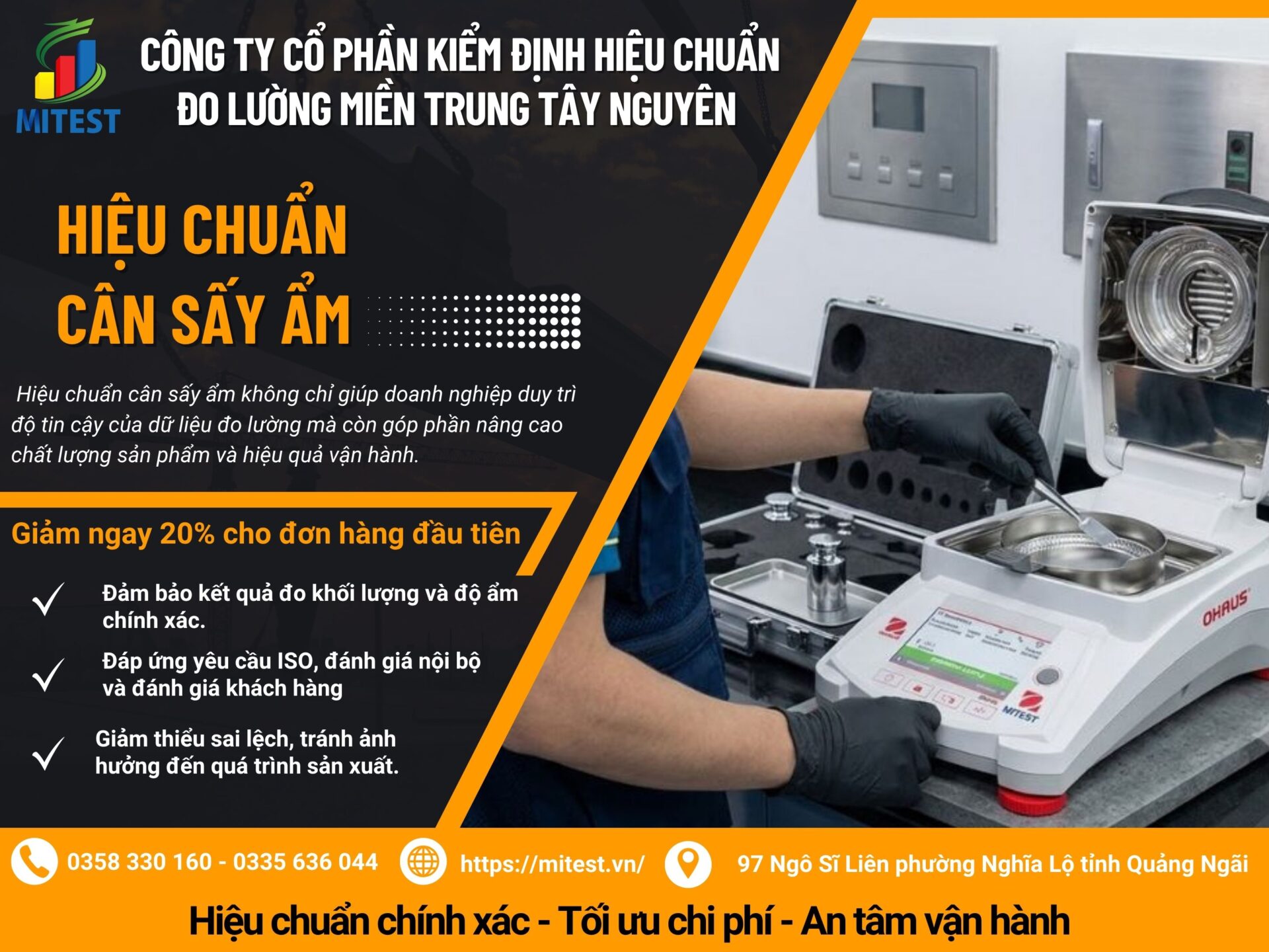 Hiệu Chuẩn Cân Sấy Ẩm