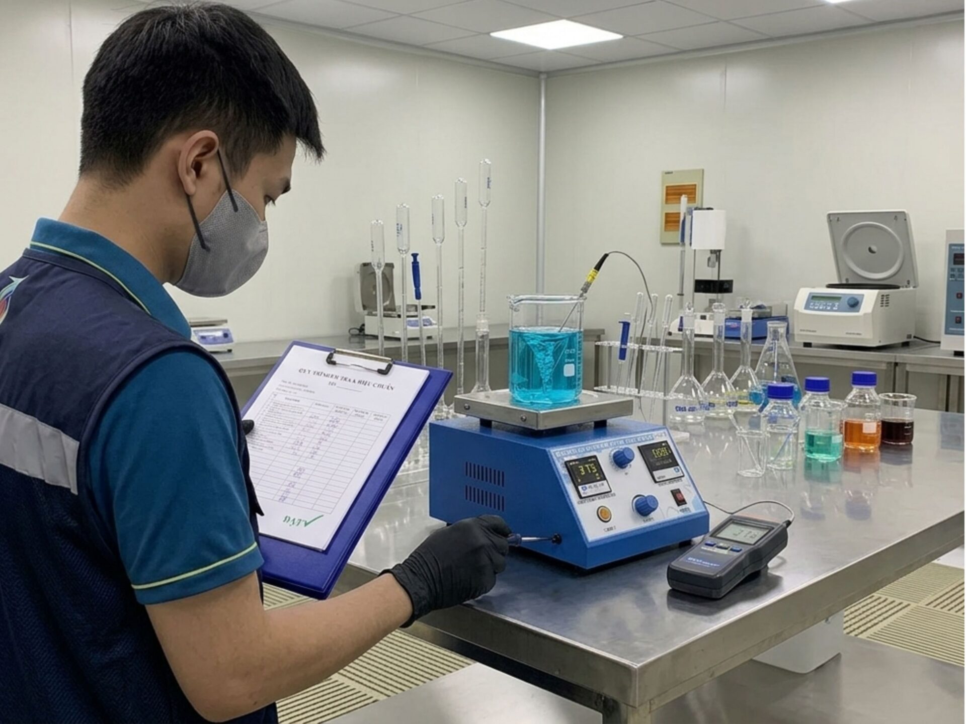 Hiệu chuẩn máy khuấy từ gia nhiệt