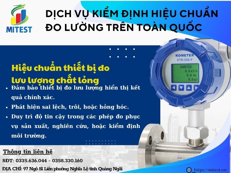 Hiệu chuẩn thiết bị đo lưu lượng