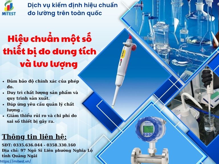 hiệu chuẩn các thiết bị đo dung tích