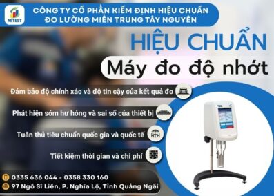 Hiệu chuẩn thiết bị đo độ nhớt