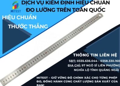 Hiệu chuẩn thiết bị thước lá