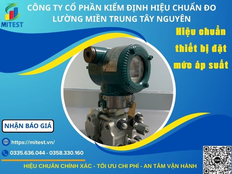 Hiệu chuẩn thiết bị đặt mức áp suất