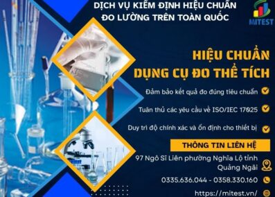 Hiệu chuẩn thiết bị đo thể tích