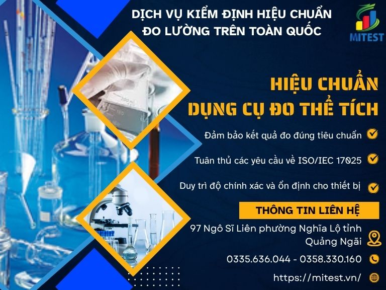 Hiệu chuẩn thiết bị đo thể tích