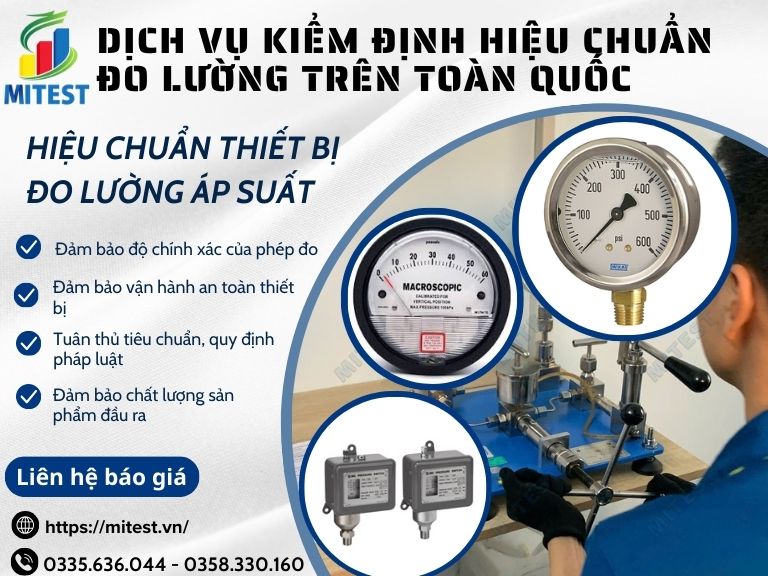 Hiệu chuẩn thiết bị đặt mức áp suất