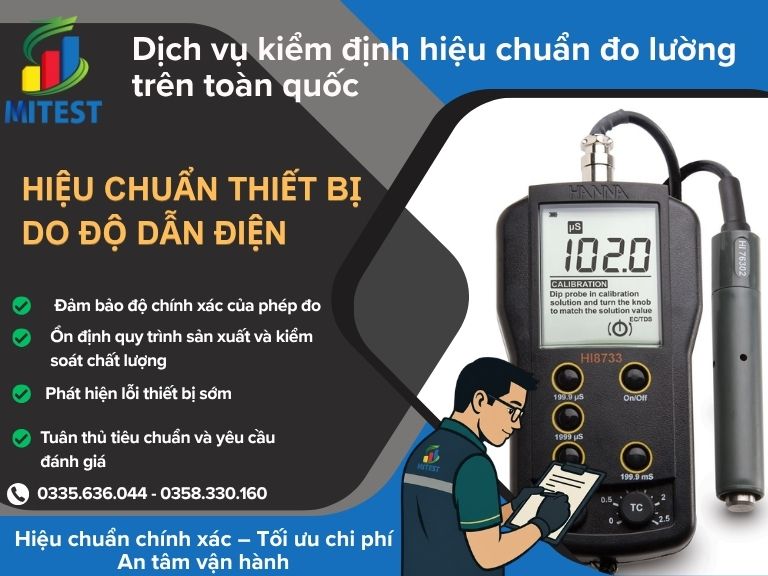 Hiệu chuẩn thiết bị đo độ dẫn điện