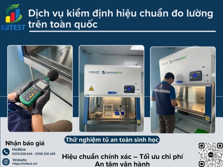Thử nghiệm tủ an toàn sinh học