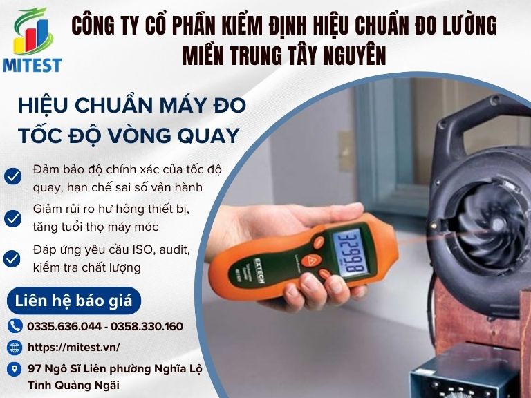 hiệu chuẩn Hiệu chuẩn máy đo tốc độ vòng quay
