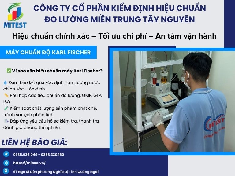 hiệu chuẩn Hiệu chuẩn máy chuẩn độ Karl Fischer