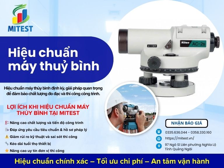 hiệu chuẩn Hiệu chuẩn máy thuỷ bình
