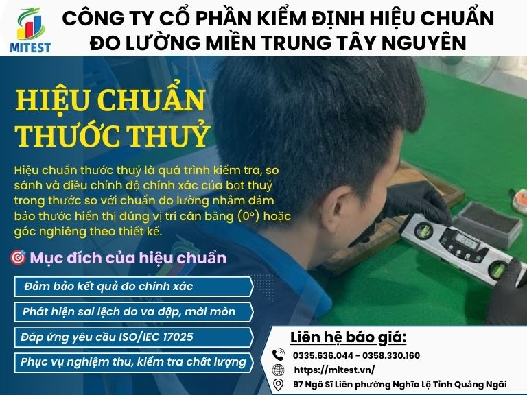 hiệu chuẩn Hiệu chuẩn thước thuỷ