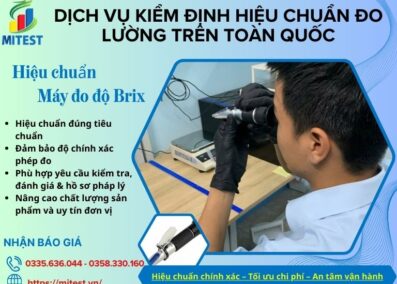 Hiệu chuẩn máy đo độ Brix