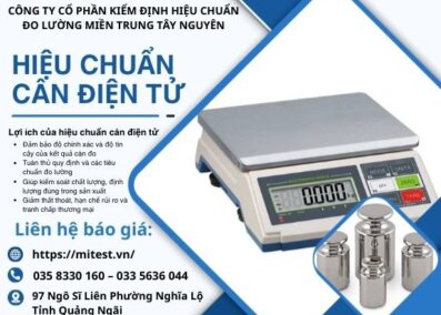 Hiệu chuẩn cân diện tử