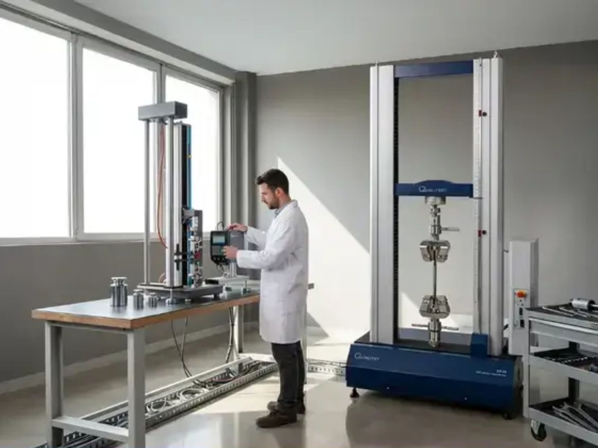 Hiệu chuẩn máy đo độ bền kéo đa năng cho sợi Hiệu chuẩn máy kéo đa năng của sợi