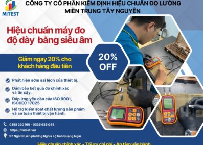 Hiệu chuẩn máy đo độ dày bằng siêu âm