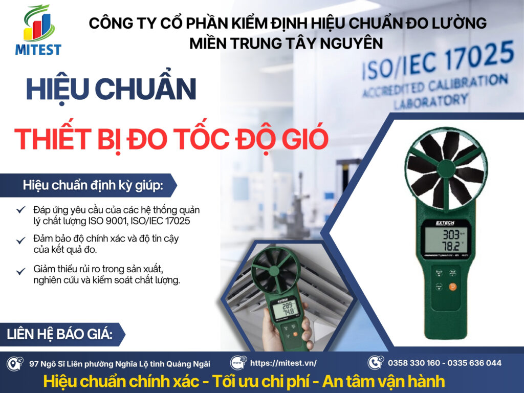 Hiệu chuẩn máy đo tốc độ gió
