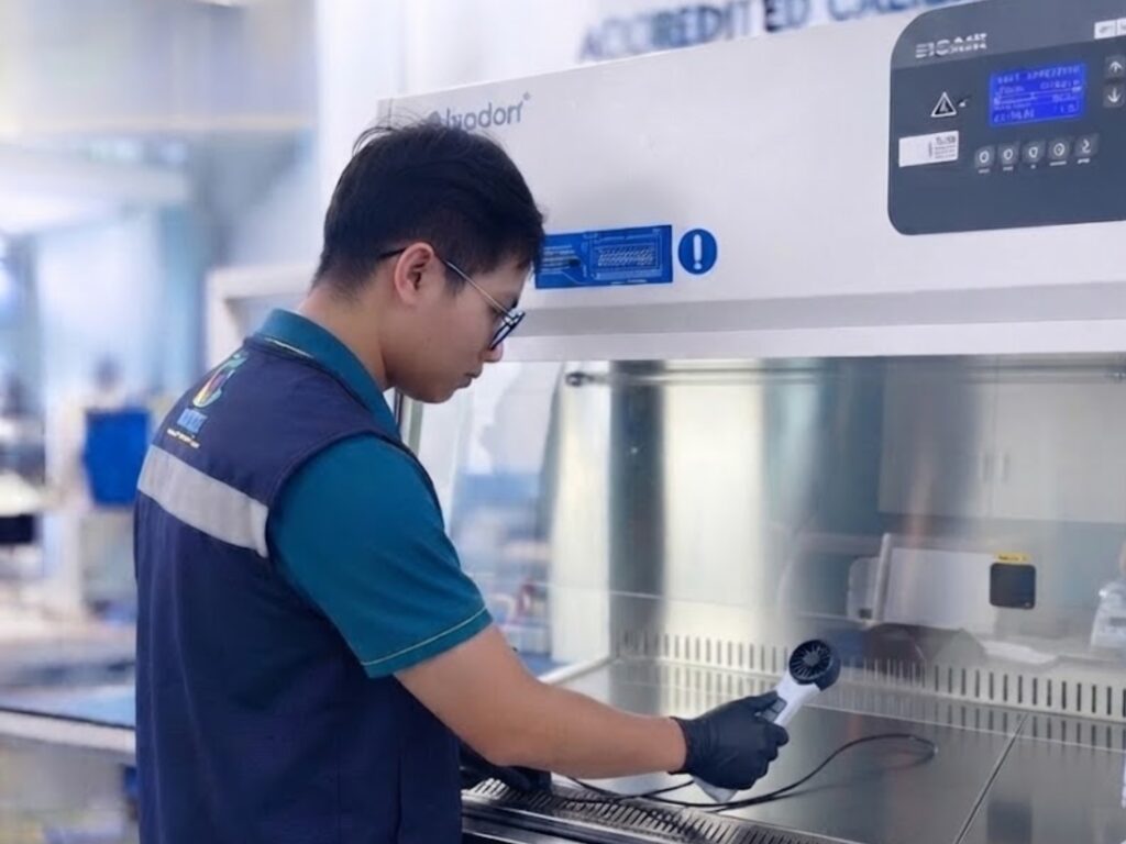 Thử nghiệm tủ an toàn sinh học