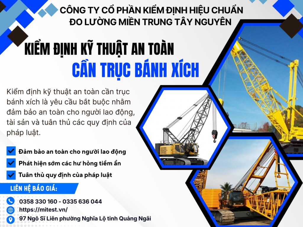 Kiểm định cần trục bánh xích